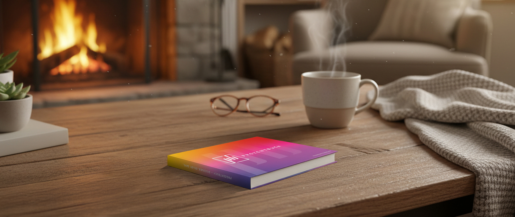 Mein Prozentbuch auf dem Tisch